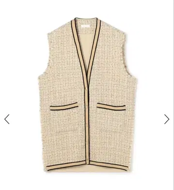 팬시 트위드 니트 베스트