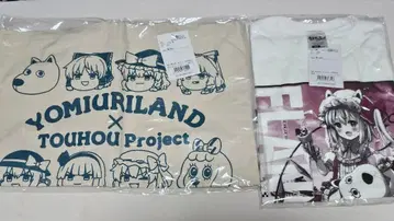 요미우리랜드 x 동방Project 콜라보 T셔츠 라지 토트백