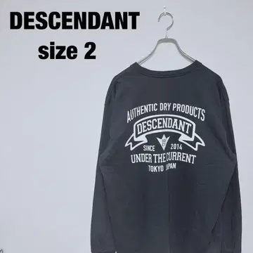 DESCENDANT 롱 슬리브 티셔츠 롱티 size 2