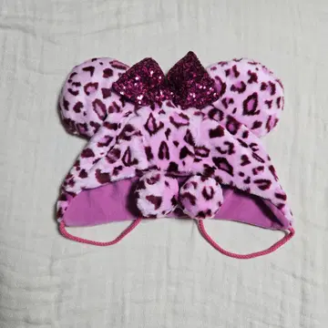 미니 팬 레오파드 무늬 캡