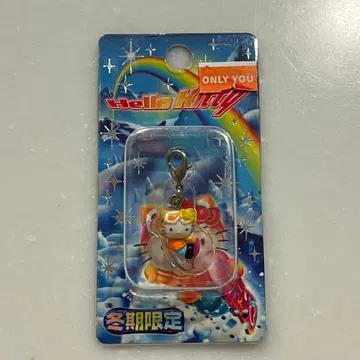 헬로키티 겨울 한정판 스노우보드 지역 한정 키티 지퍼 마스코트 레어