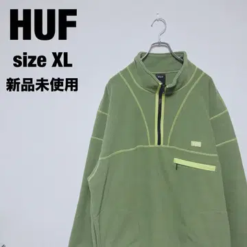 HUF 하프 지퍼 플리스 자켓 XL 미사용 새상품 아노락