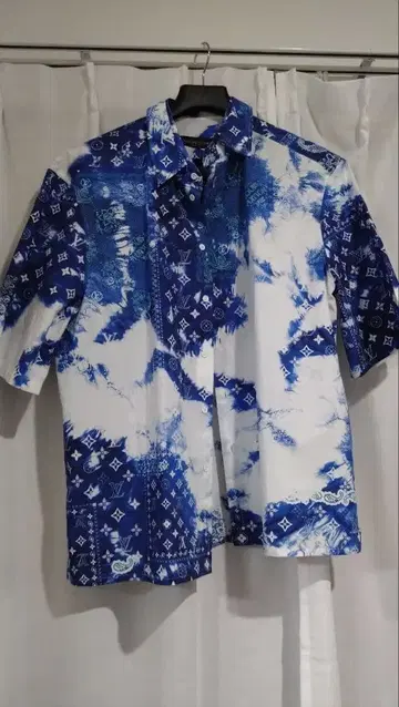 VUITTON RM222M 숏슬리브 셔츠 XXL 사이즈 블루