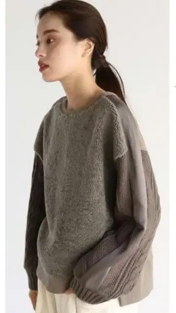 LASUD 보아 케이블 PO 이소재 풀오버
