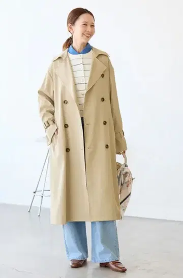 미사용 새상품 베이지 트렌치코트