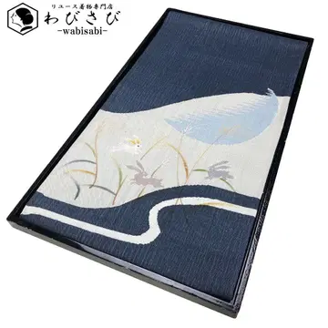 후쿠로 오비  두루미 토끼 억새 달 주석 너구리색 O-5671