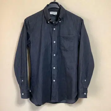 PHIGVEL MAKERS 블랙 데님 버튼 다운 셔츠 14 1/2
