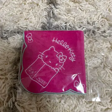 헬로키티전 50주년 회장 한정판 교토 손수건 타월 핑크 산리오