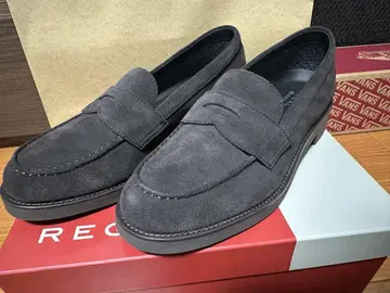 REGAL 다크 브라운 스웨이드 로퍼