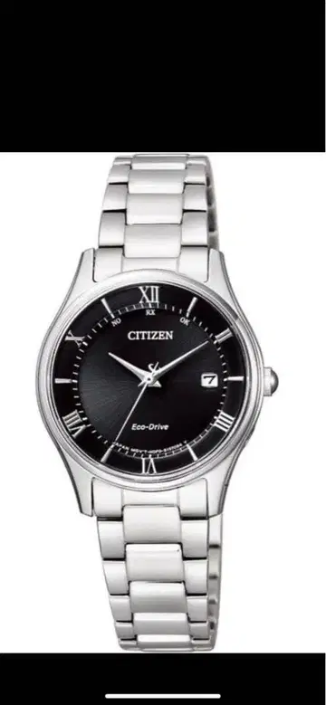 미사용 새상품 CITIZEN 아날로그 시계 실버/블랙