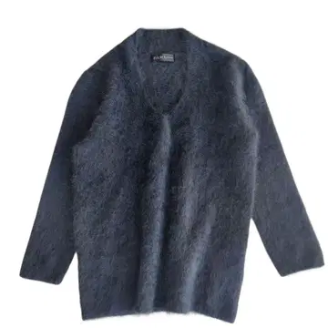 더마 컬렉션 캐시미어 퍼 니트 스웨터 V넥 네이비