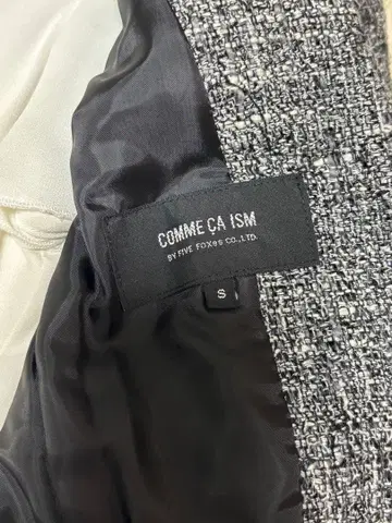 COMME CA ISM 그레이 스커트 셋업 S