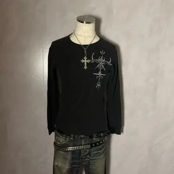 y2k 그런지 헤이세이 갸루 펑크 락 시크 스타일 십자가 리메이크