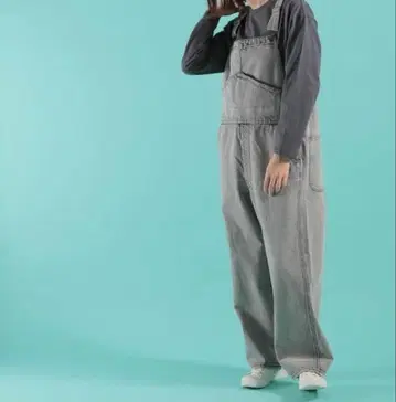 니코앤드 카펜터 살로펫 데님 팬츠 라이트 그레이 미사용 새상품