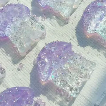 반짝반짝 스퀴즈 보라 해파리