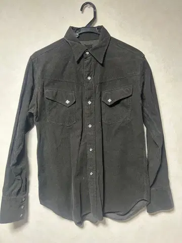 웨스턴 스타일 긴팔 셔츠 다크 그레이