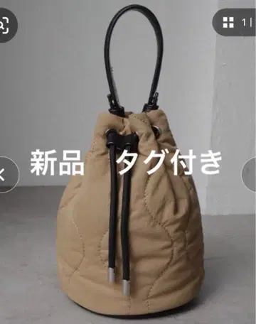 새상품 베이지 복조리형 백