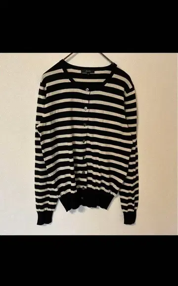 알아바일 보더 무늬 가디건 사이즈 2