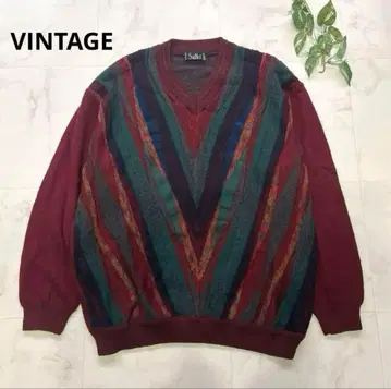 Saffo 3D 니트 입체 디자인 니트 빈티지 이탈리아제 울