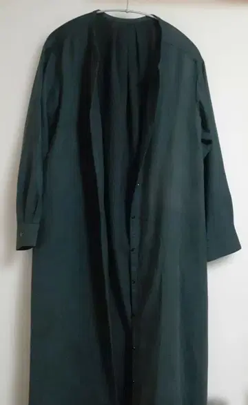 SHIPS 다크 그린 셔츠 원피스