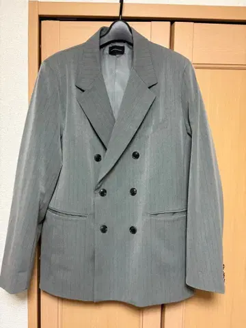 HARE 언더그라운드 모드 그레이 스트라이프 자켓 프리 사이즈