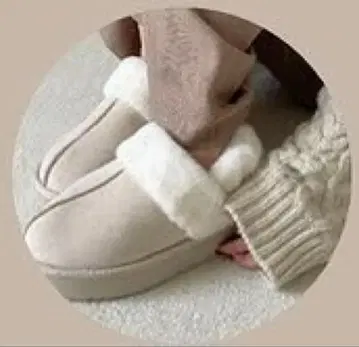 시마무라 choco 기모 사보 퍼 샌들 M 사이즈