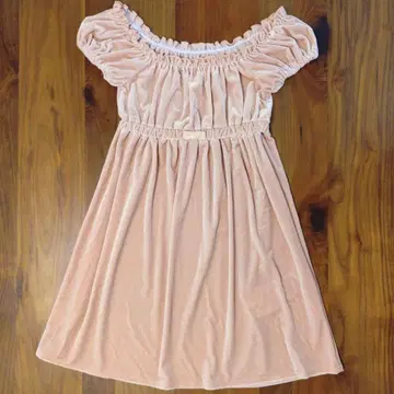 [ y2k 00's 헤이세이 ] 택 포함 LDS 벨로아 원피스