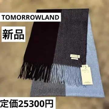 택 포함 새상품 투모로우랜드 캐시미어 100% 대형 스톨 머플러