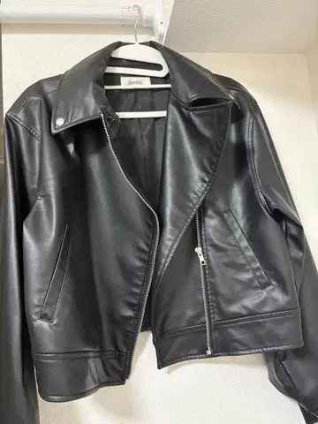 SNIDEL 블랙 라이더 자켓 ONE SIZE