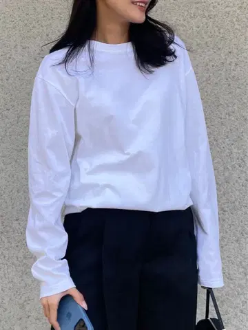 DEUX MI 베이직 롱 T셔츠