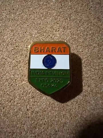 오사카 엑스포 인도 바라트 핀 배지