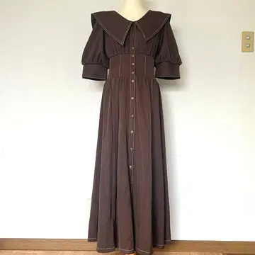 하나 둘 NICE CLAUP 반팔 원피스 모카