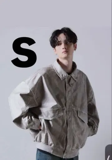 clel 하이 빈티지 디자인 인조 가죽 블루종