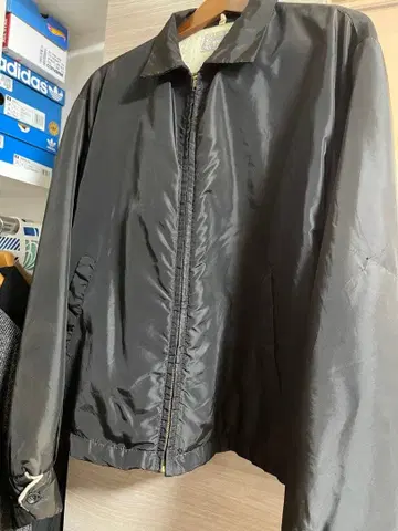 60s 시어스 블랙 나일론 자켓