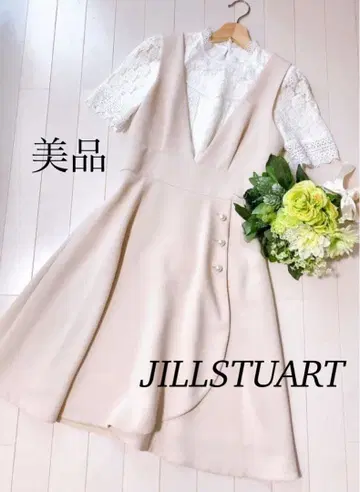 JILLSTUART 아메리 오버롤 스커트 원피스 아이보리