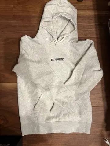 The North Face 후드 부착 후드티 그레이