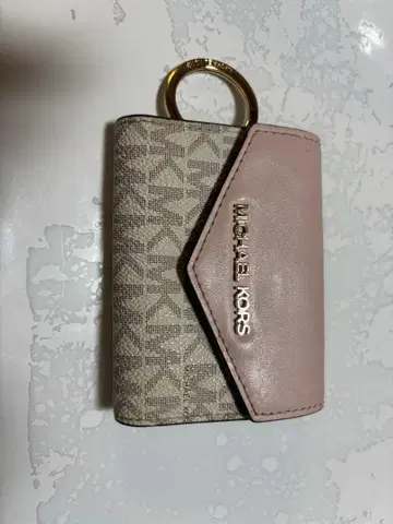 MICHAEL KORS 키케이스 핑크/베이지