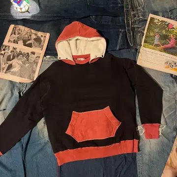 HELLER'S CAFE two tone hoodie WAREHOUSE