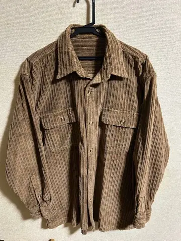 남성용 코듀로이 셔츠 자켓