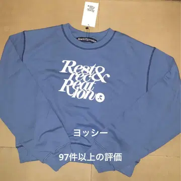 REST & RECREATION 맨투맨 티셔츠 로고 프린트 긴팔