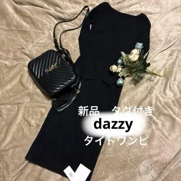 새상품 택 포함 dazzlin 타이트 니트 원피스