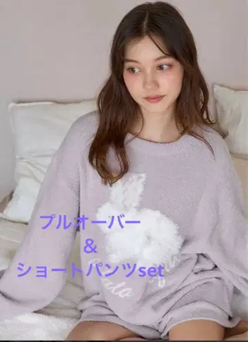 gelato pique 베비모코 토끼 자카드 풀오버 & 숏팬츠