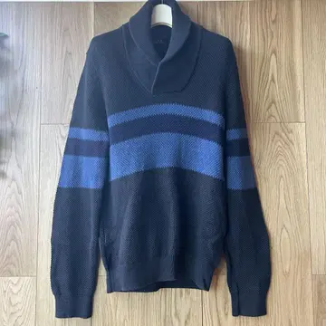 아르마니 익스체인지 숄 칼라 니트 L