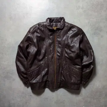 이탈리아제 유로 빈티지 90s 짧은 기장 와이드 소매 라무 가죽 자켓