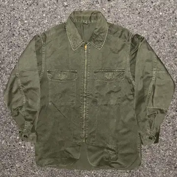 70s 일본군 밀리터리 집업 자켓 벚꽃 지퍼