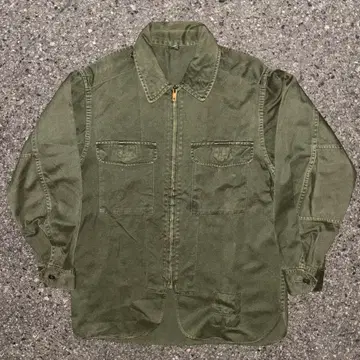 70s 일본군 밀리터리 집업 자켓 벚꽃 지퍼