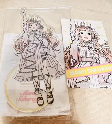 사쿠라기 마노 아크릴 스탠드 Collaboration 메바치 카드 포함