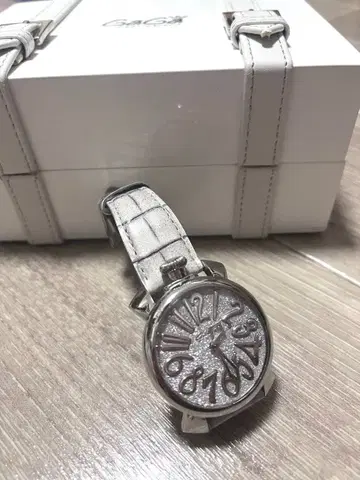 GaGa Milano 손목시계 실버 글리터