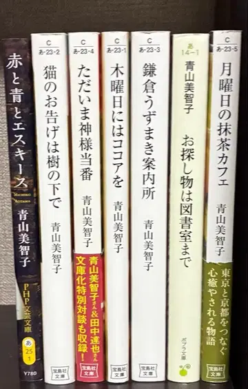 빨간색과 파랑과 키이스 외 문고본 아오야마 미치코 세트
