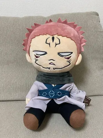 주술회전 big 봉제 인형 느긋한 얼굴 양면 스쿠나